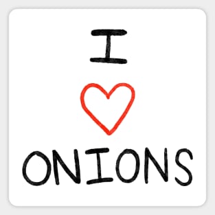 I Heart Onions Magnet